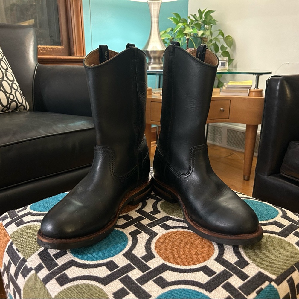 COPY - Dan Post Black Leather Motorcycle Boots
